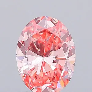 1.17ct OVAL Fancy Vivid Pink VVS2 Coloured Lab diamond
