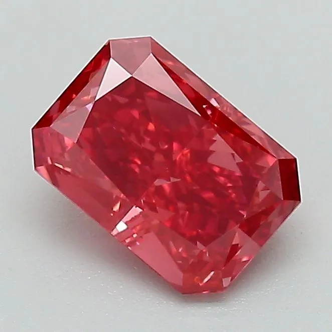 1.05ct RADIANT Fancy Deep Pink VVS2 Coloured Lab diamond