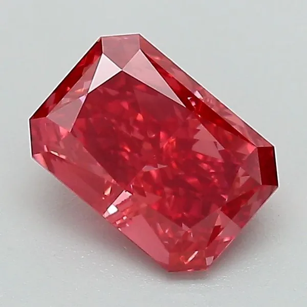 1.05ct RADIANT Fancy Deep Pink VVS2 Coloured Lab diamond
