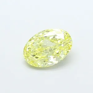 1.11ct OVAL Fancy Intense Yellow VS1 Coloured Lab diamond