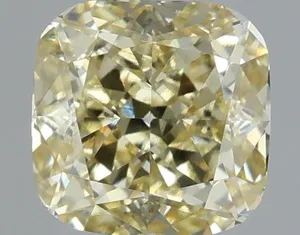 1.04ct CUSHION Fancy Yellow VVS2 Coloured Lab diamond