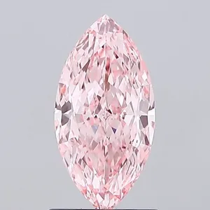 1.08ct MARQUISE Fancy Vivid Pink VVS2 Coloured Lab diamond