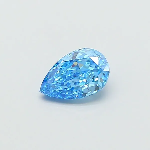 0.96ct PEAR Fancy Vivid Blue VS1 Coloured Lab diamond