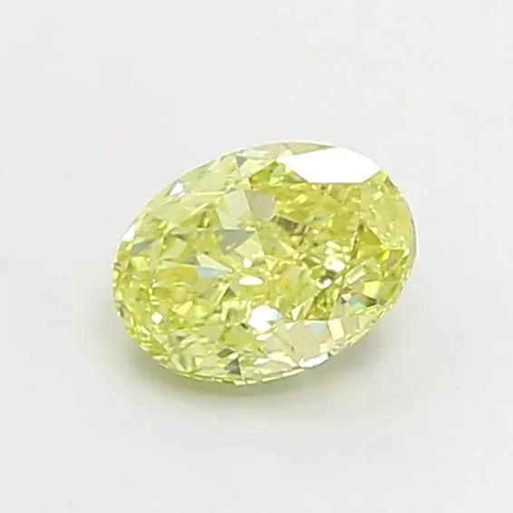 1.02ct OVAL Fancy Yellow VVS2 Coloured Lab diamond