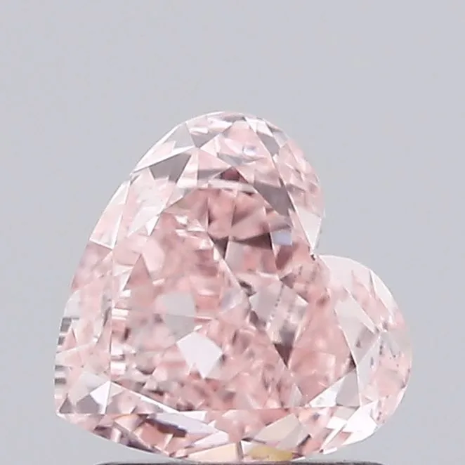 1.02ct HEART Fancy Intense Pink VVS2 Coloured Lab diamond