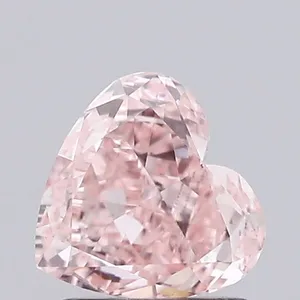 1.02ct HEART Fancy Intense Pink VVS2 Coloured Lab diamond