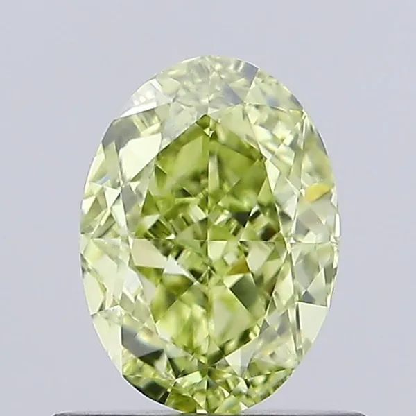 0.83ct OVAL Fancy Yellow VS1 Coloured Lab diamond