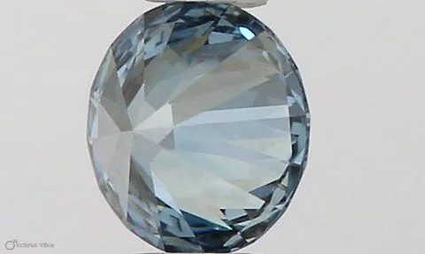 0.32ct ROUND Fancy Intense Blue VVS1 Coloured Lab diamond