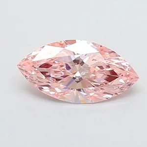 1.09ct MARQUISE Fancy Vivid Pink VVS2 Coloured Lab diamond