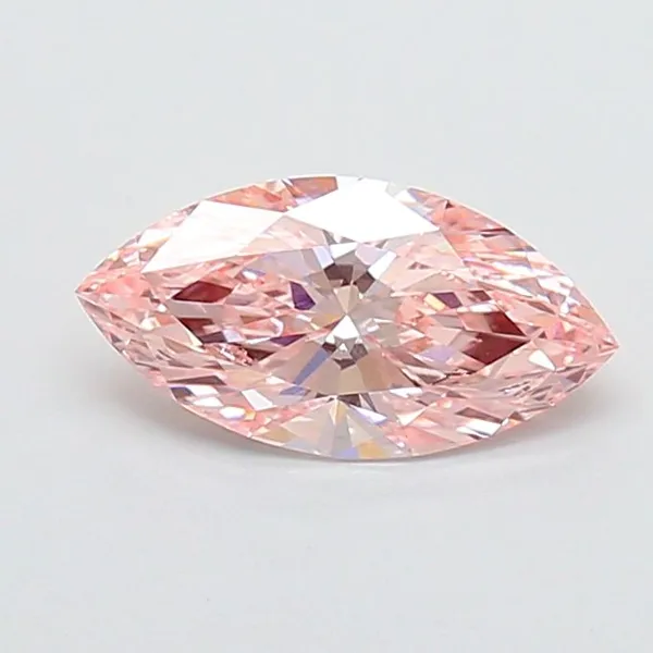 1.09ct MARQUISE Fancy Vivid Pink VVS2 Coloured Lab diamond