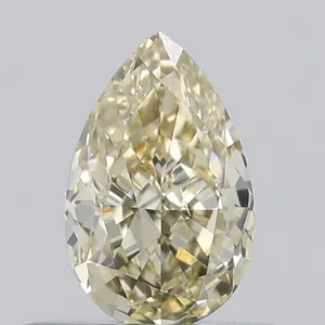 0.4ct PEAR Fancy Yellow IF Coloured Lab diamond