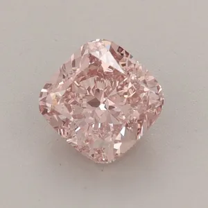 0.79ct CUSHION Fancy Vivid Pink VVS2 Coloured Lab diamond