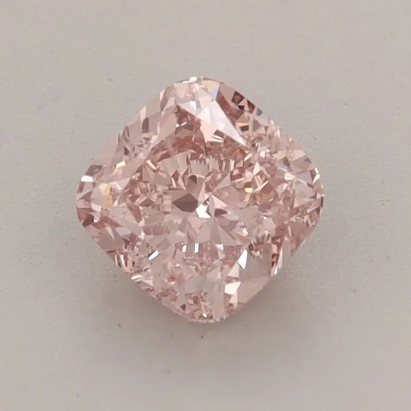 0.79ct CUSHION Fancy Vivid Pink VVS2 Coloured Lab diamond