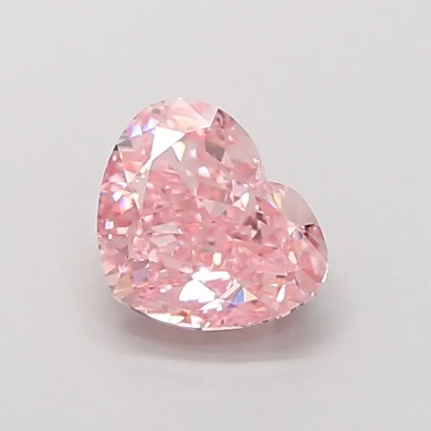 1.91ct HEART Fancy Intense Pink VS1 Coloured Lab diamond