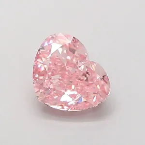 1.91ct HEART Fancy Intense Pink VS1 Coloured Lab diamond
