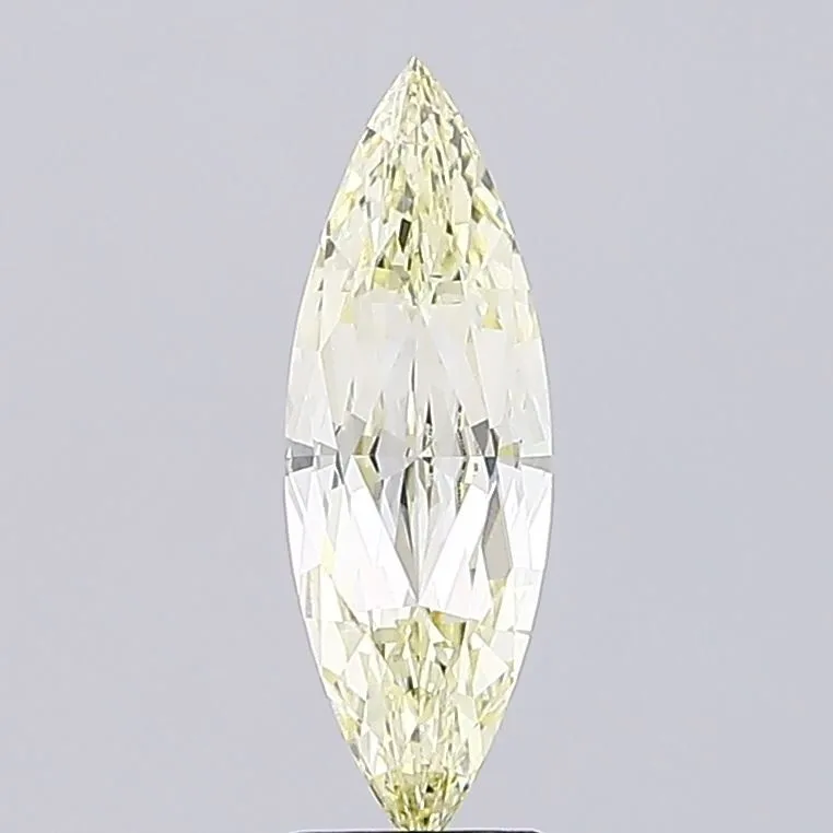 2.07ct MARQUISE Fancy Light Yellow VVS2 Coloured Lab diamond