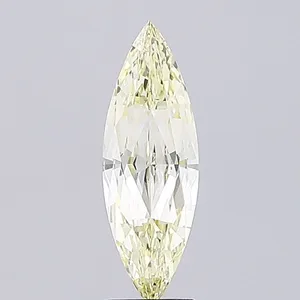 2.07ct MARQUISE Fancy Light Yellow VVS2 Coloured Lab diamond