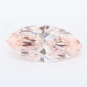 1.08ct MARQUISE Fancy Intense Pink VVS2 Coloured Lab diamond