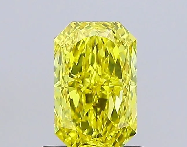 1.06ct RADIANT Fancy Vivid Yellow VVS1 Coloured Lab diamond