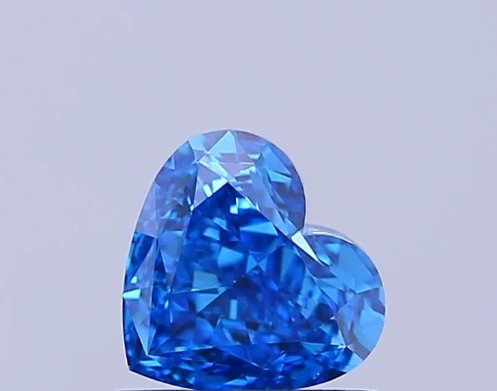 1.03ct HEART Fancy Vivid Blue VS2 Coloured Lab diamond