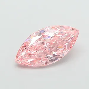 2.19ct MARQUISE Fancy Vivid Pink VVS2 Coloured Lab diamond