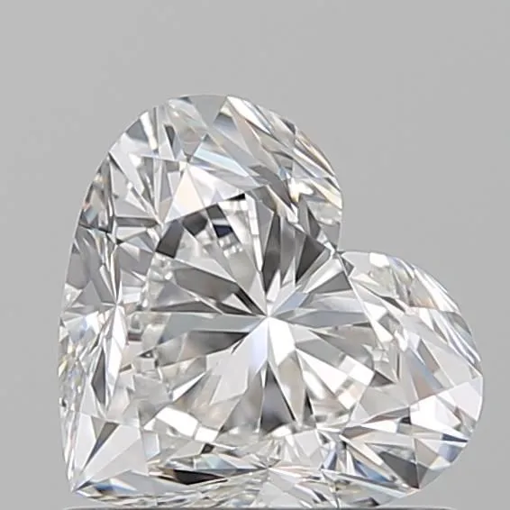 0.91ct HEART F VVS2 Natural diamond