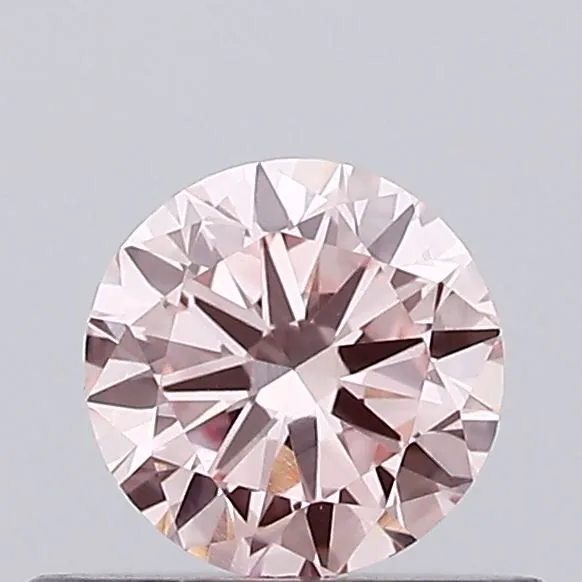 0.42ct ROUND Fancy Intense Pink VVS2 Coloured Lab diamond