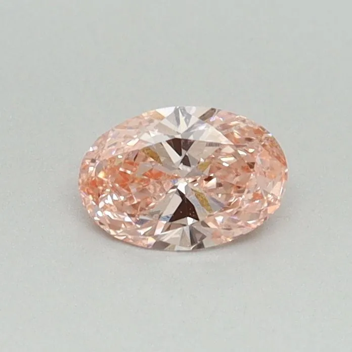 0.30ct OVAL Fancy Vivid Pink SI1 Coloured Lab diamond