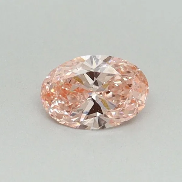0.3ct OVAL Fancy Vivid Pink SI1 Coloured Lab diamond