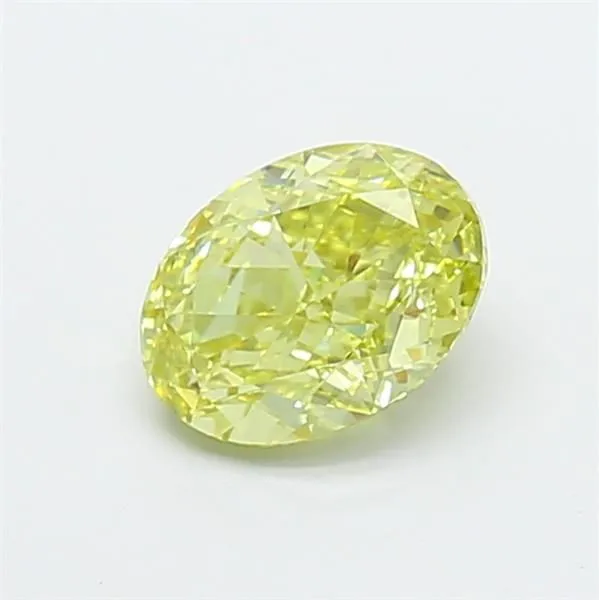 1.01ct OVAL Fancy Yellow VVS2 Coloured Lab diamond