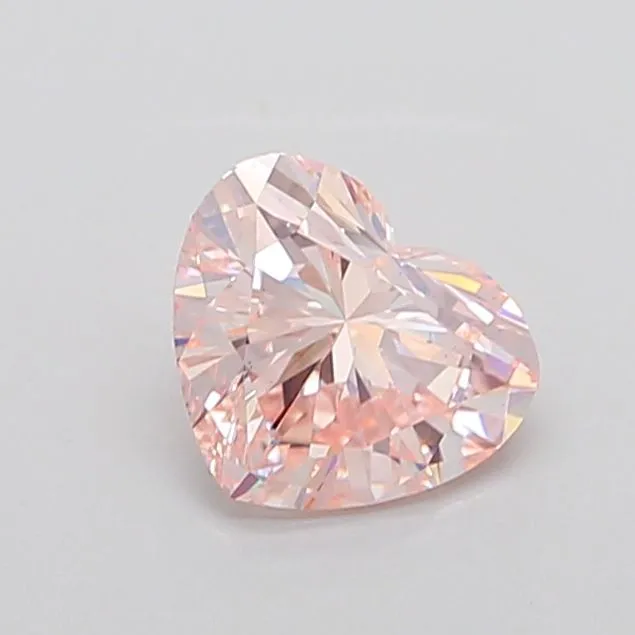 1.86ct HEART Fancy Pink VS2 Coloured Lab diamond
