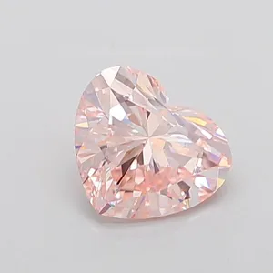 1.86ct HEART Fancy Pink VS2 Coloured Lab diamond