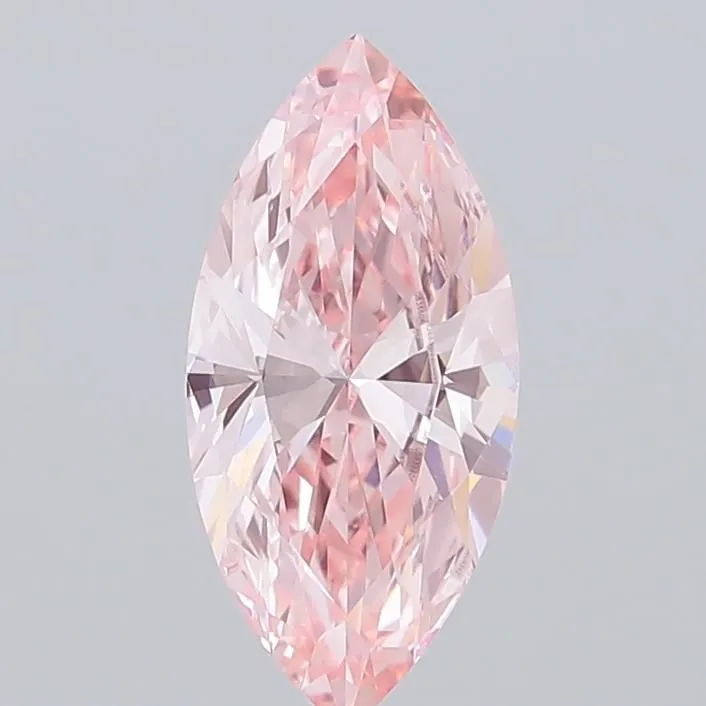 1.50ct MARQUISE Fancy Vivid Pink VVS2 Coloured Lab diamond