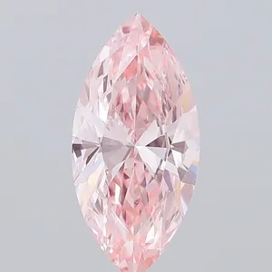 1.5ct MARQUISE Fancy Vivid Pink VVS2 Coloured Lab diamond