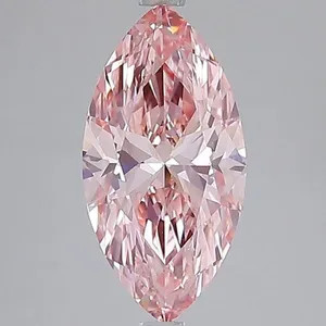 3ct MARQUISE Fancy Vivid Pink VS1 Coloured Lab diamond