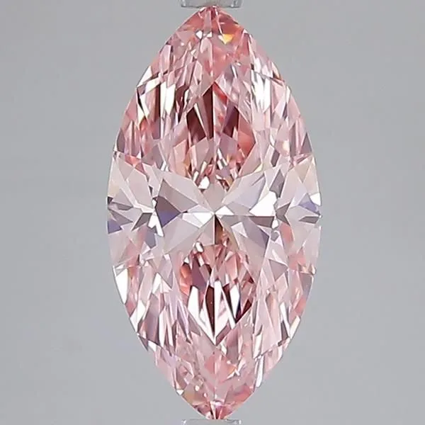 3ct MARQUISE Fancy Vivid Pink VS1 Coloured Lab diamond