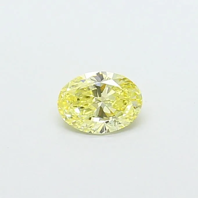 0.36ct OVAL Fancy Intense Yellow VS2 Coloured Lab diamond