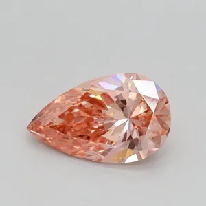 0.54ct PEAR Fancy Intense Pink VS1 Coloured Lab diamond