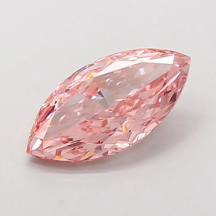 1.60ct MARQUISE Fancy Intense Pink VVS2 Coloured Lab diamond