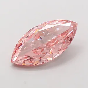 1.6ct MARQUISE Fancy Intense Pink VVS2 Coloured Lab diamond