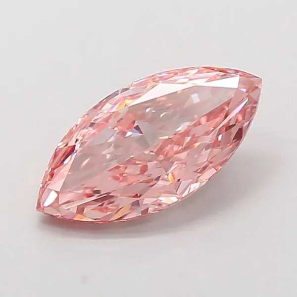 1.6ct MARQUISE Fancy Intense Pink VVS2 Coloured Lab diamond