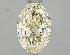 1.01ct OVAL Fancy Light Yellow VS2 Coloured Lab diamond