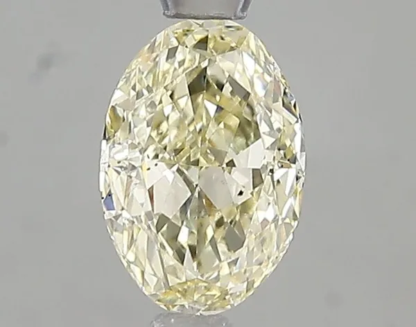 1.01ct OVAL Fancy Light Yellow VS2 Coloured Lab diamond