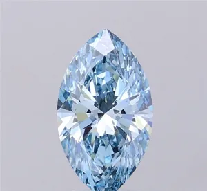 2.1ct MARQUISE Fancy Vivid Blue VS2 Coloured Lab diamond