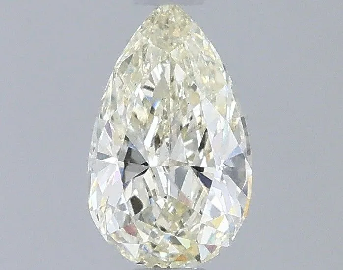 0.55ct PEAR Fancy Light Yellow VS1 Coloured Lab diamond