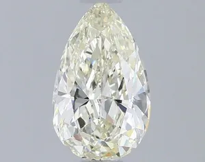 0.55ct PEAR Fancy Light Yellow VS1 Coloured Lab diamond