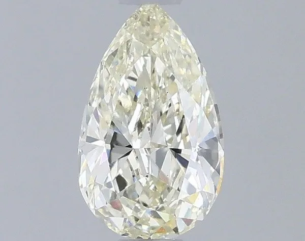 0.55ct PEAR Fancy Light Yellow VS1 Coloured Lab diamond