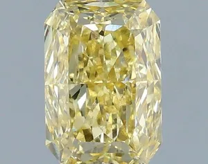 1.07ct RADIANT Fancy Intense Yellow VVS2 Coloured Lab diamond