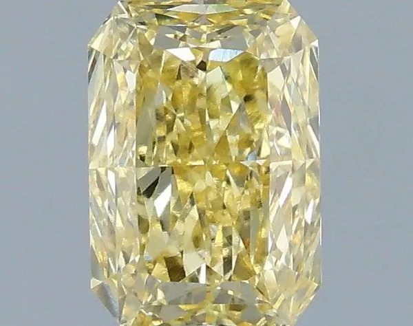 1.07ct RADIANT Fancy Intense Yellow VVS2 Coloured Lab diamond