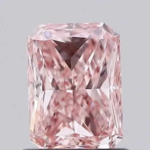 0.94ct RADIANT Fancy Vivid Pink VS1 Coloured Lab diamond